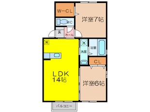 マノワールＮＡＧＡＳＥの物件間取画像